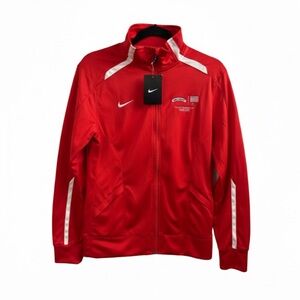 NWT Women’s Must have Red Nike USA Warm-Up Olympic Smuckers Sponsored Jacket